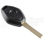 BMW- 3 Tasten Schlüssel m. Rohling (HU92) Modern