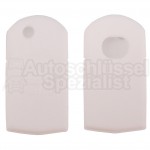 Silikon Hülle für Mazda 2 Tasten Klappschlüssel in Weiß
