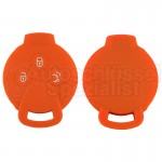 Silikon Hülle für Smart 3 Tasten Autoschlüssel in Orange