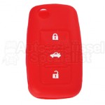 Schlüsselhülle aus Silikon in Rot für Volkswagen Skoda und Seat Autoschlüssel